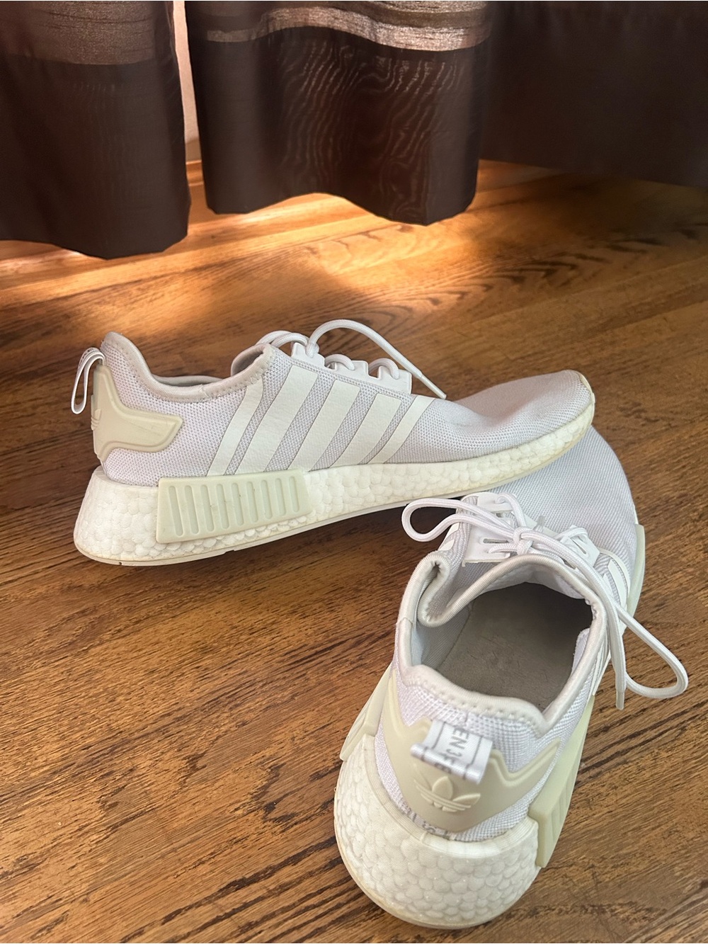 adidas White NMD R1 Lightweight Casual Sneakers
